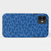 Leopard Print Skin Deep Blue Case-Mate iPhone Hülle (Rückseite (Horizontal))