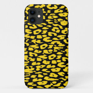 Leopard Print Skin Gelb und Schwarz Case-Mate iPhone Hülle