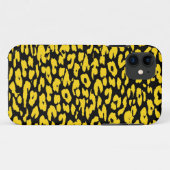 Leopard Print Skin Gelb und Schwarz Case-Mate iPhone Hülle (Rückseite (Horizontal))