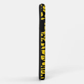 Leopard Print Skin Gelb und Schwarz Case-Mate iPhone Hülle (Hinten/Rechts)