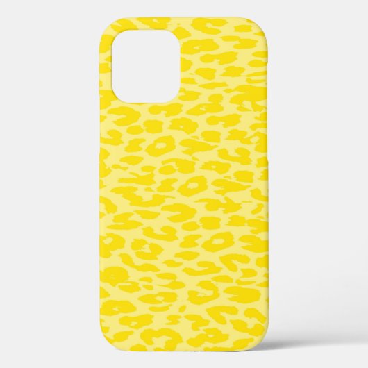 Leopard Print Skin Yellow Case-Mate iPhone Hülle (Rückseite)