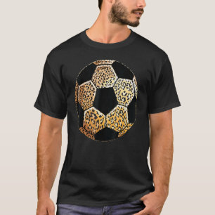 Leopard Print Soccer Cool Wild Animal Athleten T-Shirt