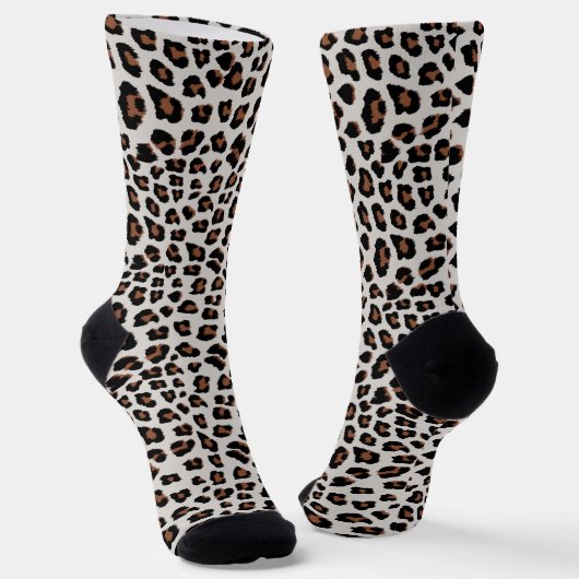 Leopard Print Socken (Gewinkelt)