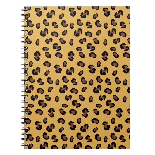 Leopard Print Spiral Notebook Notizblock (Vorderseite)
