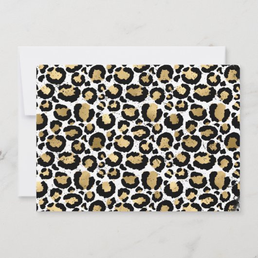 Leopard Print Stationery Mitteilungskarten (Rückseite)