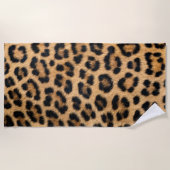 Leopard Print Strandtuch (Vorderseite)
