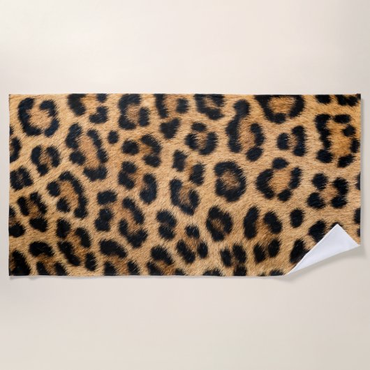 Leopard Print Strandtuch (Vorderseite)