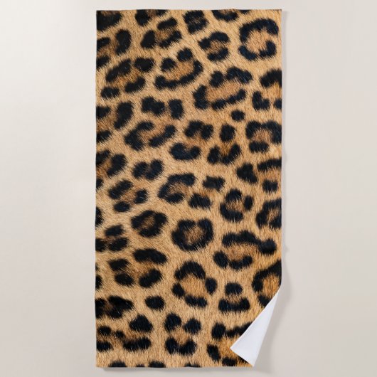 Leopard Print Strandtuch (Vorderseite)
