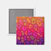 Leopard Print Summer Ombre Magnet (Vorderseite/Rückseite)