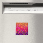 Leopard Print Summer Ombre Magnet (In Situ (Geschirrspüler))