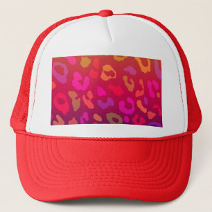 Leopard Print Summer Ombre Truckerkappe