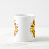 Leopard Print Sunflower GIGI Kaffeetasse (Mittel)