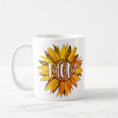 Leopard Print Sunflower MAMA Kaffeetasse (Links)