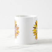 Leopard Print Sunflower MIMI Kaffeetasse (Mittel)
