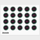Leopard Print Sweet 16 Stickers (Blatt)