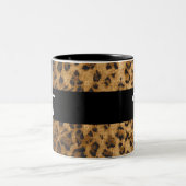 Leopard Print T Monogramm Initialen Coffee Tasse C (Mittel)