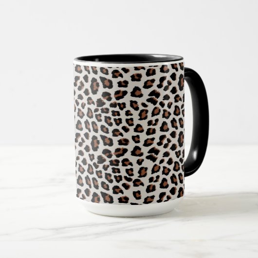 Leopard Print Tasse (VorderseiteRechts)