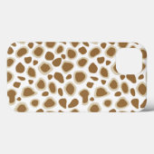 Leopard Print - Taupe Tan und White Case-Mate iPhone Hülle (Rückseite (Horizontal))