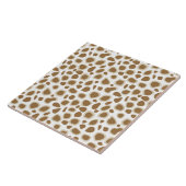 Leopard Print - Taupe Tan und White Fliese (Seite)