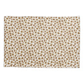 Leopard Print - Taupe Tan und White Kissenbezug (Rückseite)