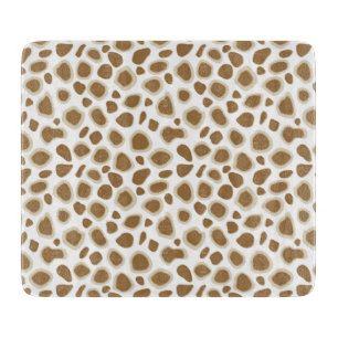 Leopard Print - Taupe Tan und White Schneidebrett