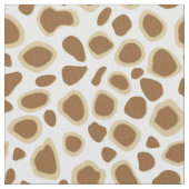 Leopard Print - Taupe Tan und White Stoff (Nahaufnahme)