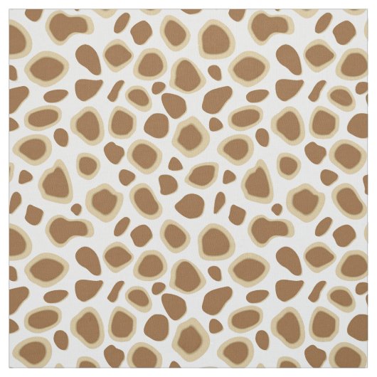 Leopard Print - Taupe Tan und White Stoff (Muster)