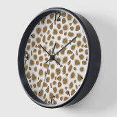 Leopard Print - Taupe Tan und White Uhr (Winkel)