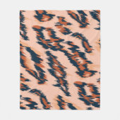 Leopard Print: Textil Nahtlos Design. Fleecedecke (Vorderseite)