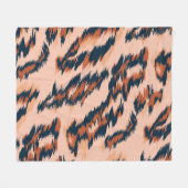 Leopard Print: Textil Nahtlos Design. Fleecedecke (Vorderseite (Horizontal))