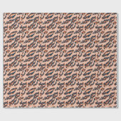 Leopard Print: Textil Nahtlos Design. Geschenkpapier (Flach)