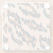 Leopard Print: Textil Nahtlos Design. Glasuntersetzer (Rückseite)