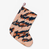 Leopard Print: Textil Nahtlos Design. Kleiner Weihnachtsstrumpf (Vorderansicht (hängend))