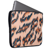 Leopard Print: Textil Nahtlos Design. Laptopschutzhülle (Vorne Rechts)