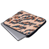 Leopard Print: Textil Nahtlos Design. Laptopschutzhülle (Vorne Knopf)