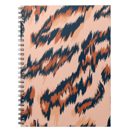 Leopard Print: Textil Nahtlos Design. Notizblock (Vorderseite)