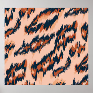 Leopard Print: Textil Nahtlos Design. Poster