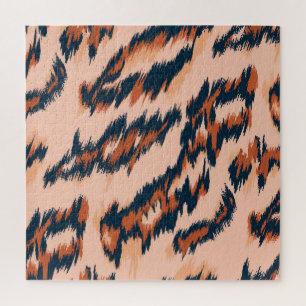 Leopard Print: Textil Nahtlos Design. Puzzle