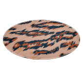 Leopard Print: Textil Nahtlos Design. Schneidebrett (Ecke)