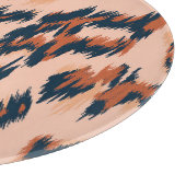 Leopard Print: Textil Nahtlos Design. Schneidebrett (Ecke)