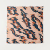 Leopard Print: Textil Nahtlos Design. Wandteppich (Vorderseite (Horizontal))