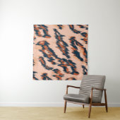 Leopard Print: Textil Nahtlos Design. Wandteppich (Beispiel (Horizontal))