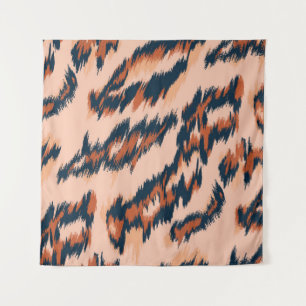 Leopard Print: Textil Nahtlos Design. Wandteppich