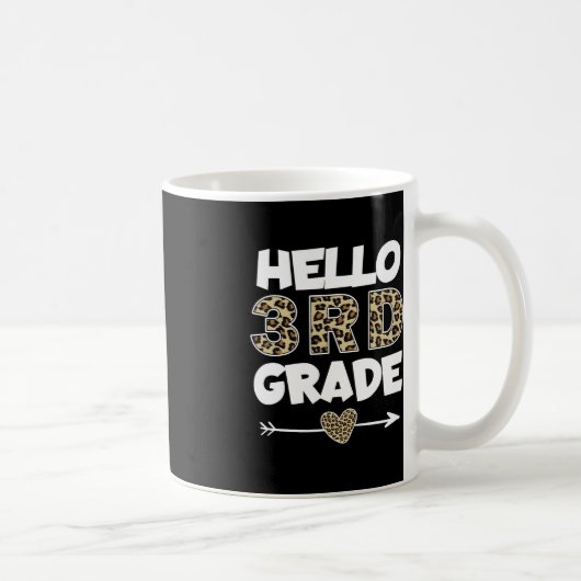 Leopard Print Third Grade Teacher Kaffeetasse (Rechts)