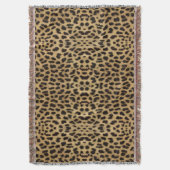 Leopard Print Throw Blanket Decke (Vorderseite Vertikal)
