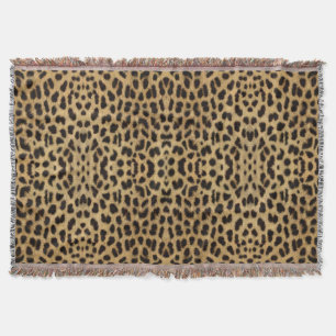 Leopard Print Throw Blanket Decke