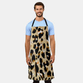 Leopard Print: Tiermustergülle Schürze (Getragen)