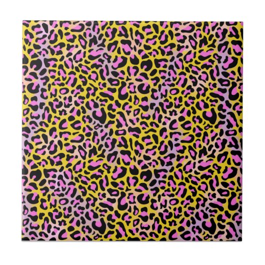 Leopard Print Tile Fliese (Vorderseite)