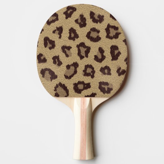 Leopard Print Tischtennis Schläger (Rückseite)