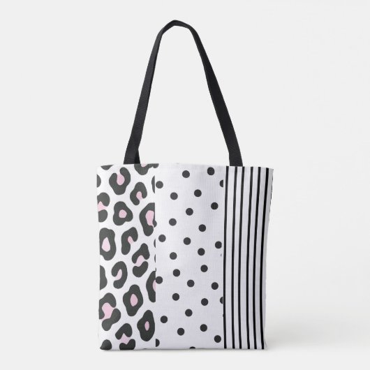 Leopard Print Tote Bag Tasche (Rückseite)